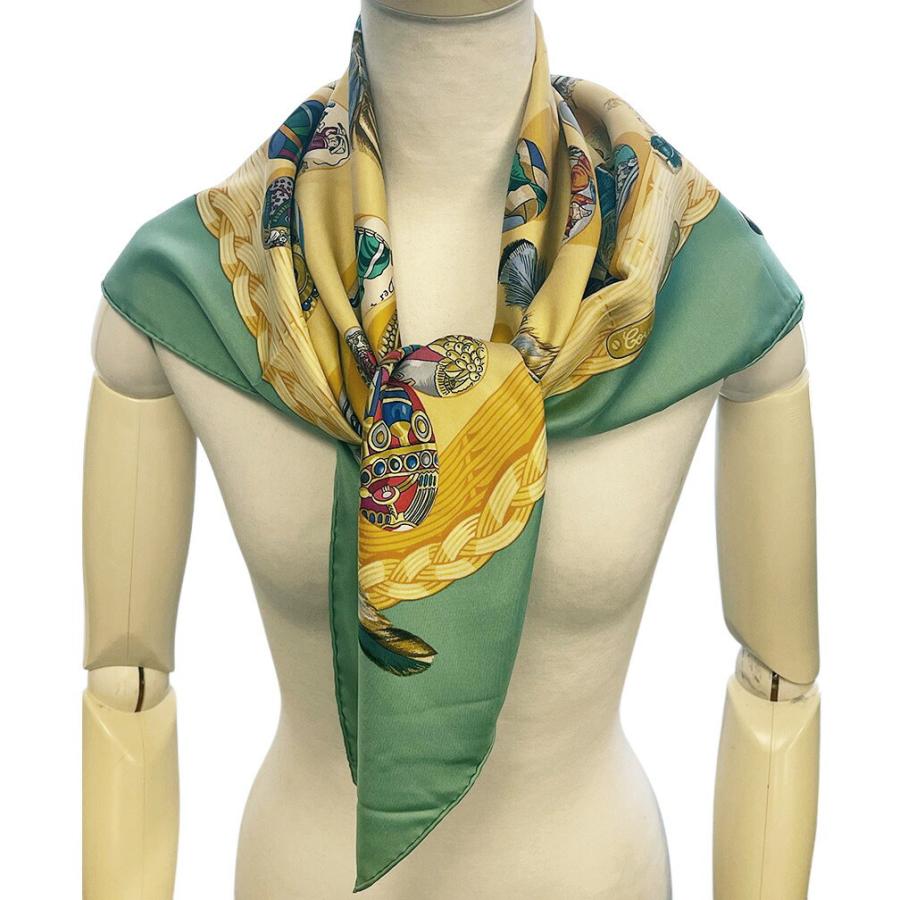 HERMES（エルメス） スカーフ カレ90 90cm シルク 100％ Couvee d