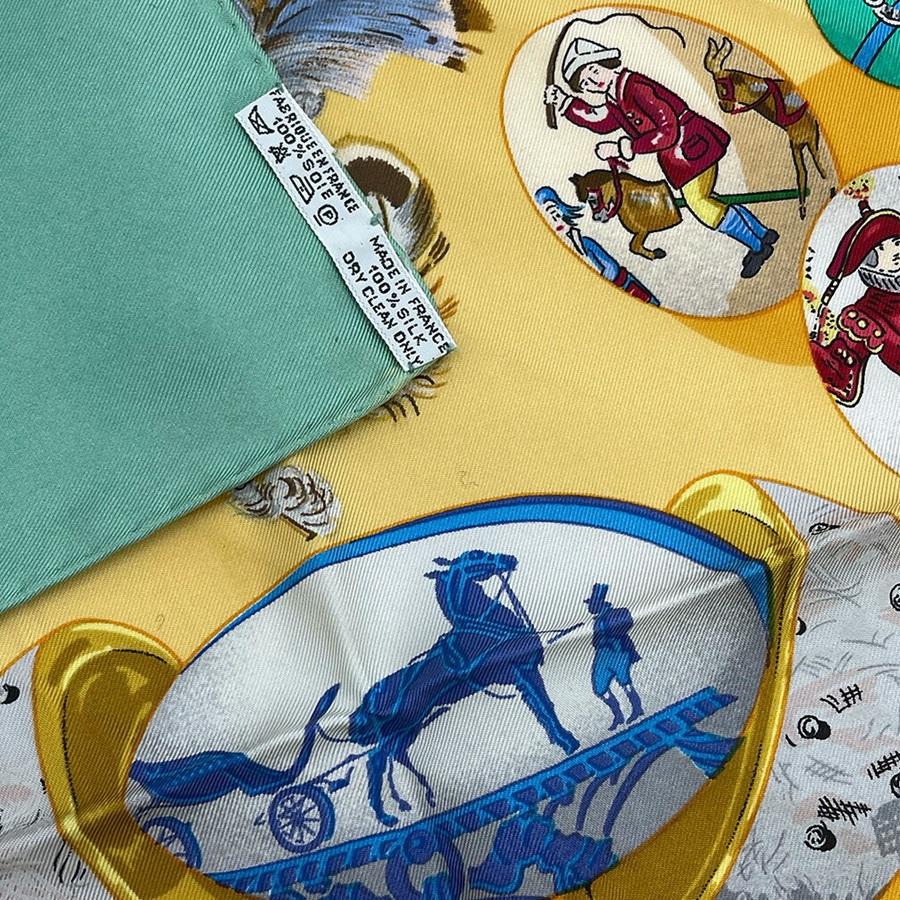 HERMES（エルメス） スカーフ カレ90 90cm シルク 100％ Couvee d