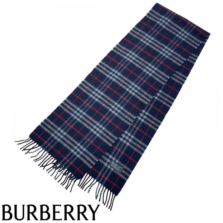 ★新品未使用Burberry バーバリーチェック柄マフラーラムウール100% BURBERRY（バーバリー） マフラー バーバリーチェック ラムウール
