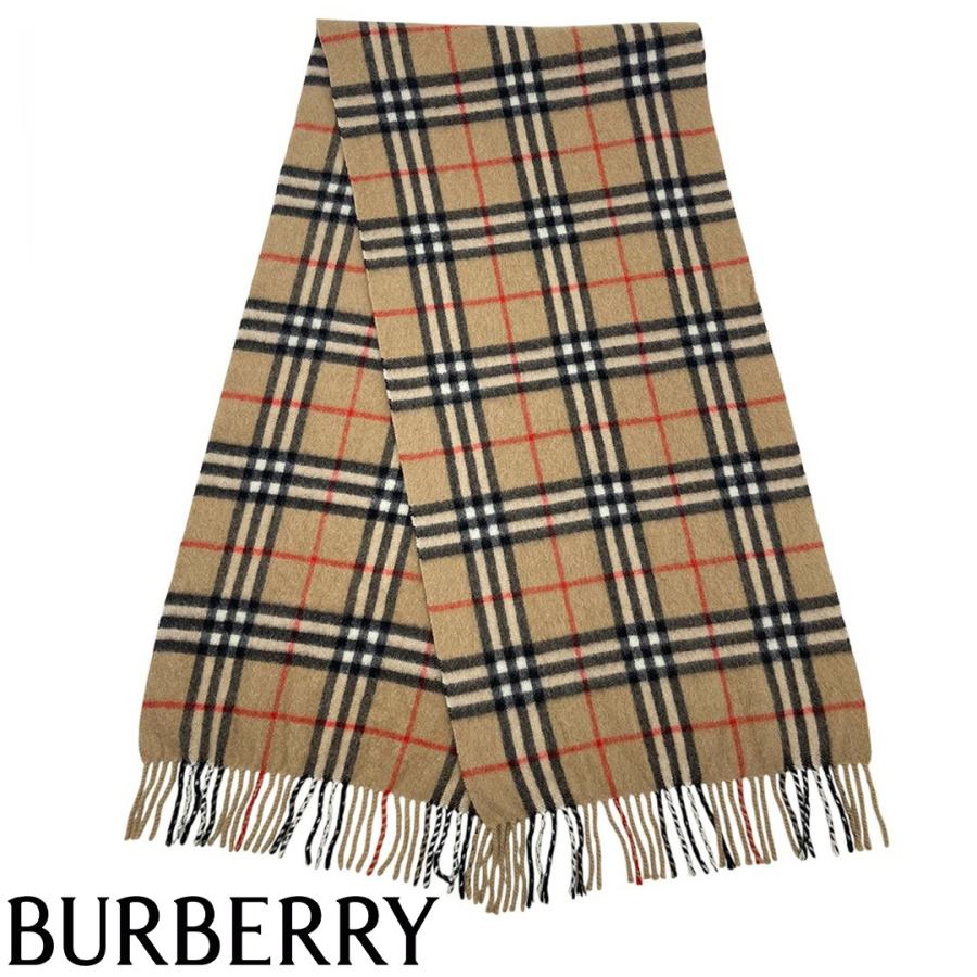 BURBERRY（バーバリー） マフラー バーバリーチェック フリンジ ピュア