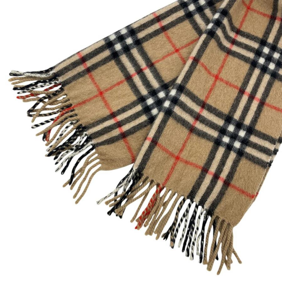 BURBERRY（バーバリー） マフラー バーバリーチェック フリンジ ピュア