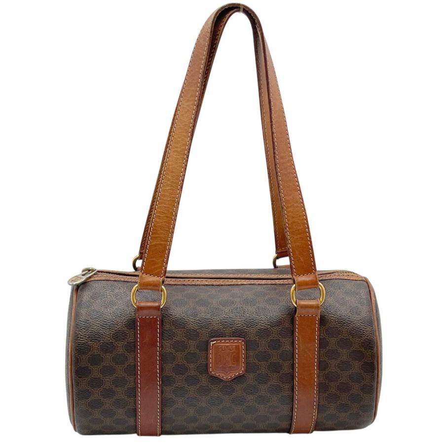 CELINE（セリーヌ） ハンドバッグ バッグ M94 マカダム柄 ブラウン