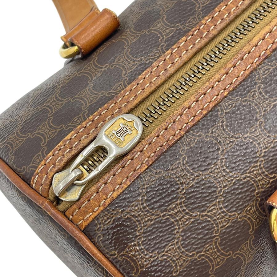 CELINE（セリーヌ） ハンドバッグ バッグ M94 マカダム柄 ブラウン