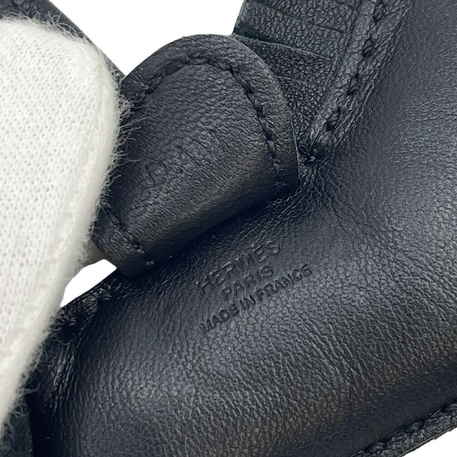 213み　エルメス　ロデオ　PM チャーム　ブラック　レザー　Y刻印 HERMES（エルメス） ロデオチャーム ペガサスPM ブラック黒