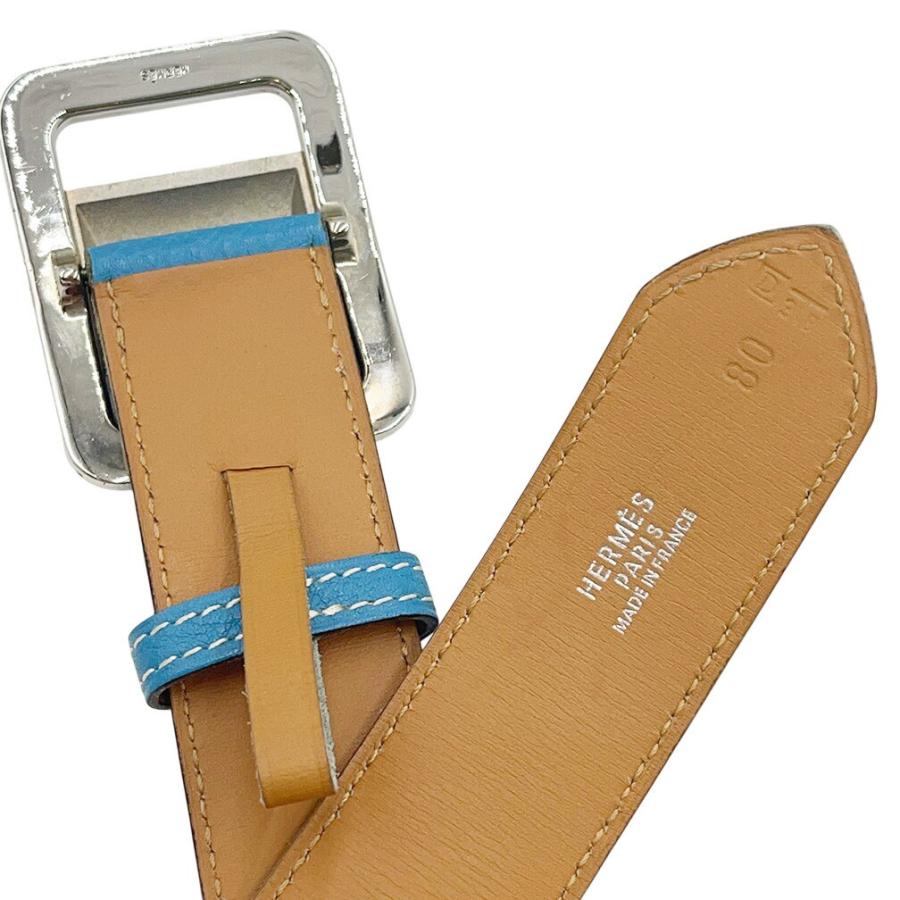 HERMES（エルメス） ベルト サイズ80 シンプルバックル シルバー