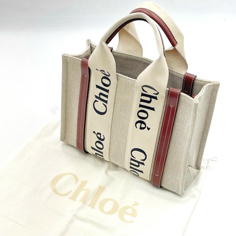 クロエ Chloe ウッディスモールトート CHC22AP237 ブラウン レディース ショルダーバッグ Chloe（クロエ） ハンドバッグ バッグ WOODY ウッディ スモールトート