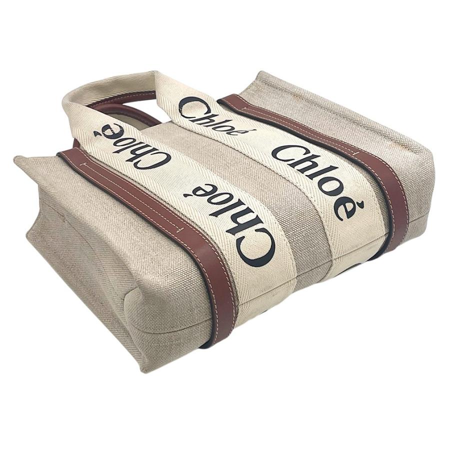 クロエ Chloe ウッディスモールトート CHC22AP237 ブラウン レディース ショルダーバッグ Chloe（クロエ） ハンドバッグ バッグ WOODY ウッディ スモールトート