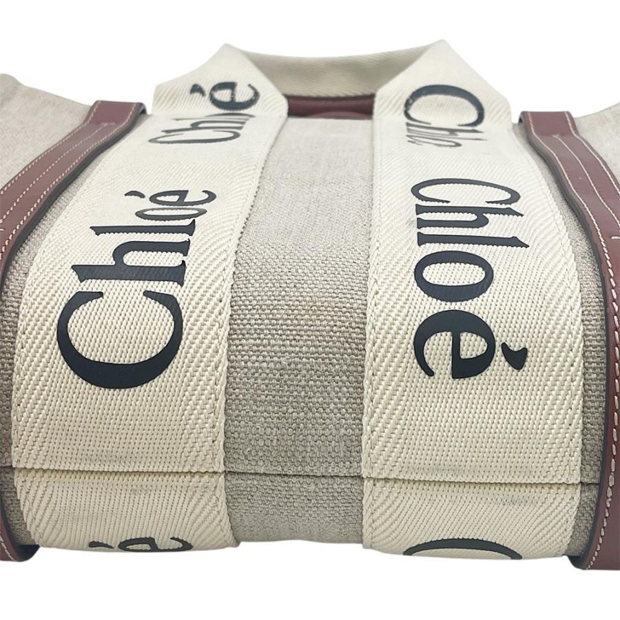 クロエ Chloe ウッディスモールトート CHC22AP237 ブラウン レディース ショルダーバッグ Chloe（クロエ） ハンドバッグ バッグ WOODY ウッディ スモールトート