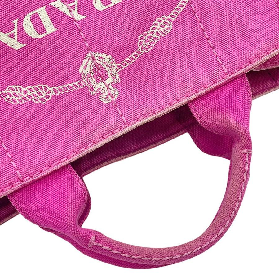 PRADA カナパ フューシャピンク ♡ʕ•ᴥ•ʔ♡ミニトート 値下げ▽ PRADA