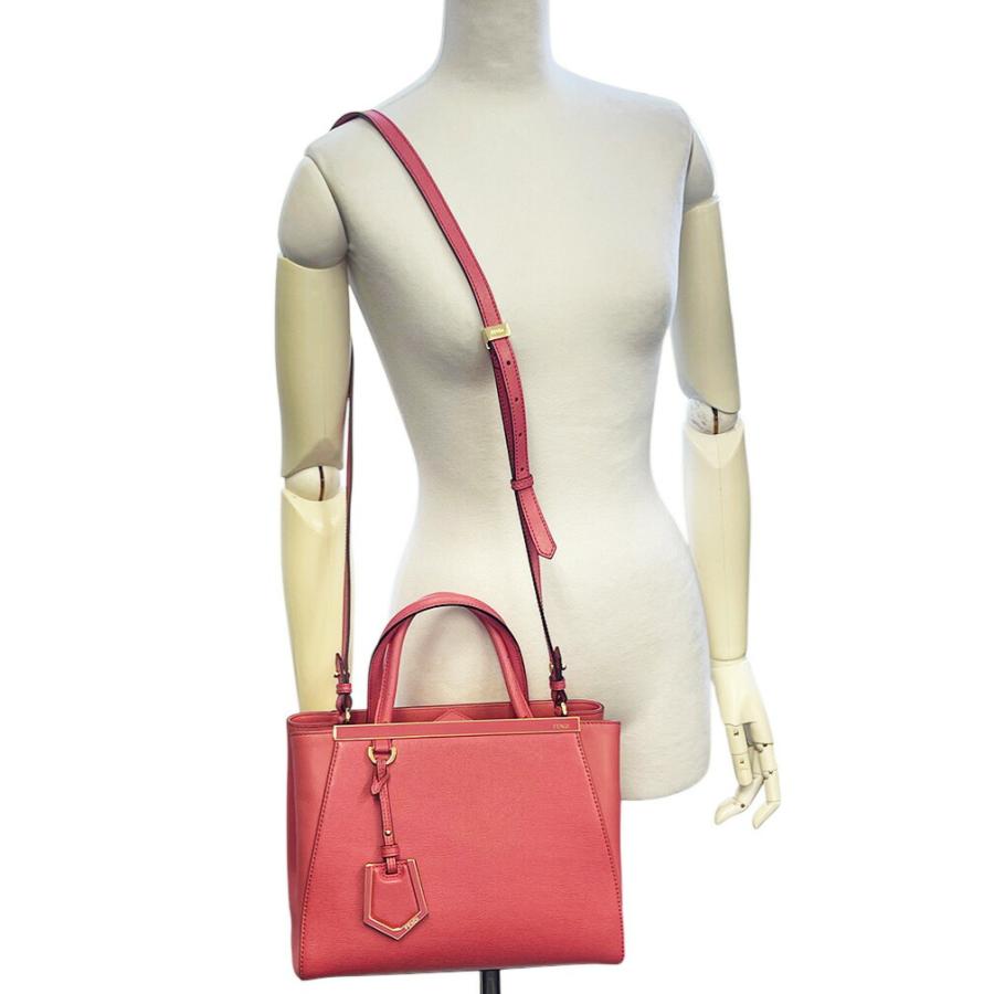 FENDI フェンディ プチトゥージュール 2WAY レザー ピンク 2Jours ハンドバッグ フェンディ FENDI プチ トゥージュール