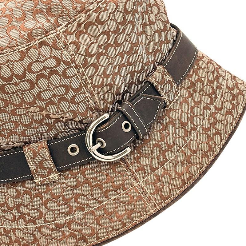 COACH（コーチ） ハット 帽子 XL 62cm シグネチャー ベルト付きハット