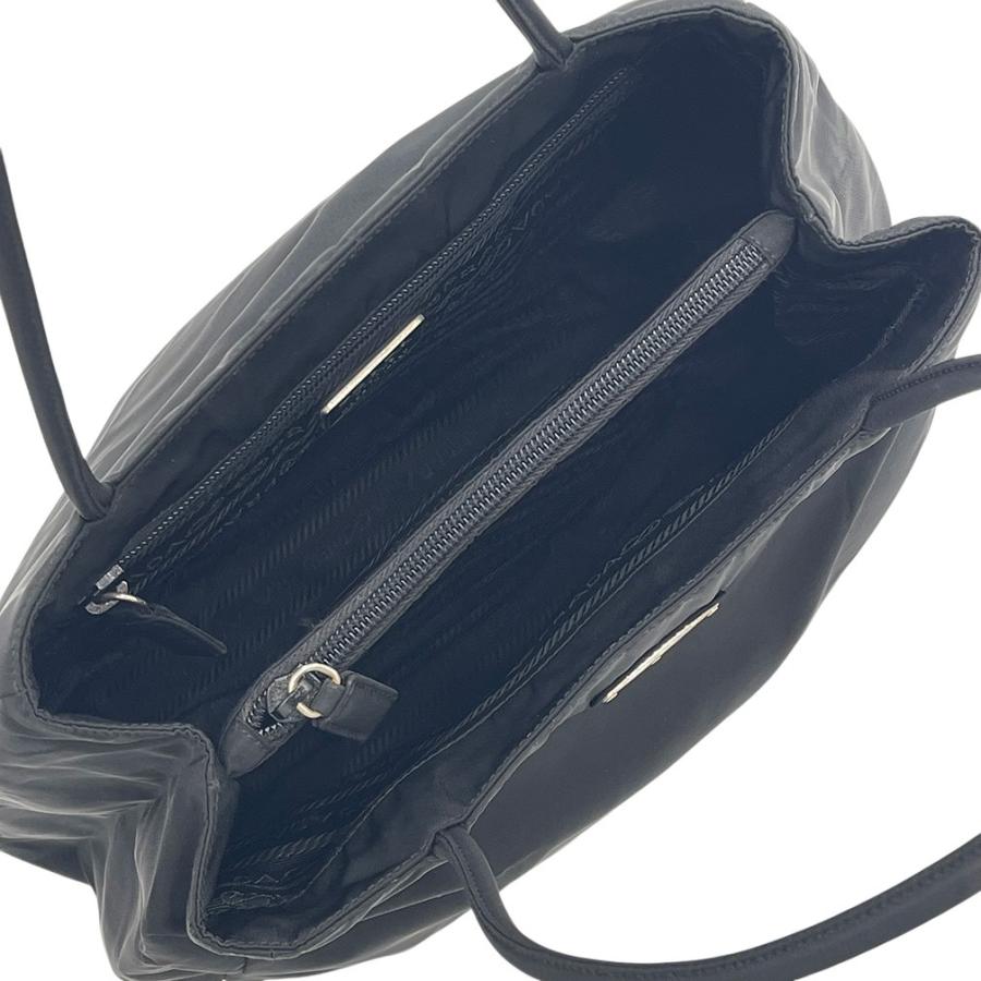 最後　新品　プラダ　バッグ　シルクサテン　ミンク　パーティーバッグ　ブラック PRADA（プラダ） トートバッグ バッグ B3864 TESSUTO ナイロン