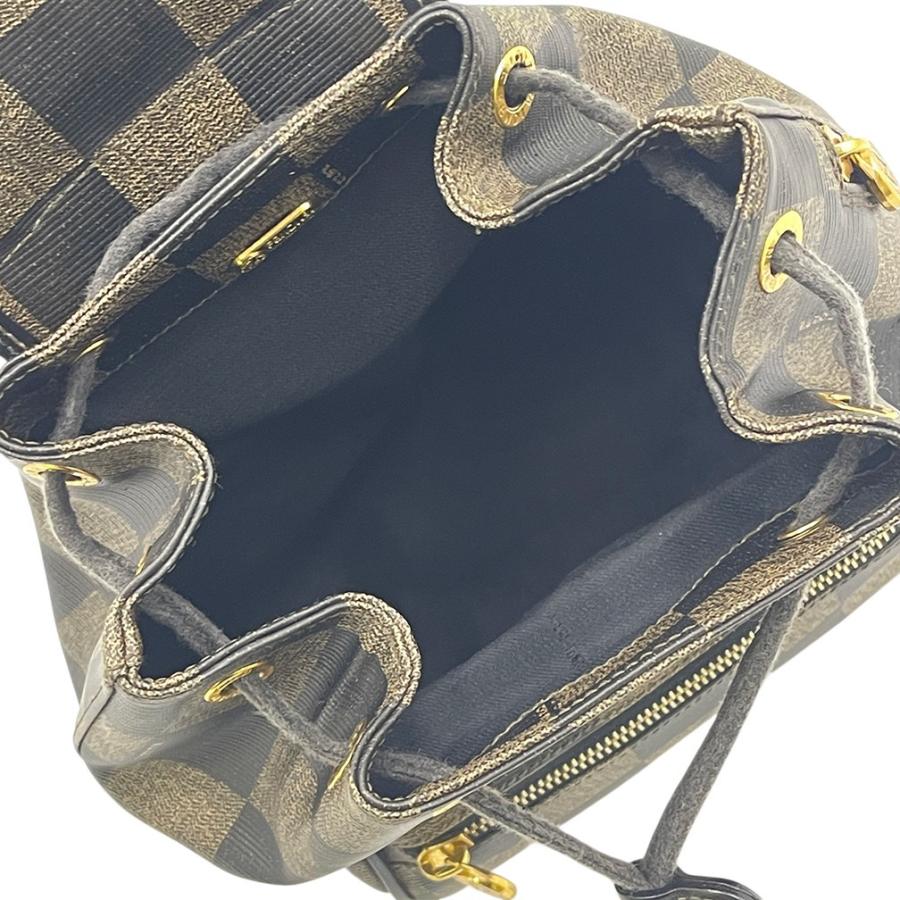 FENDI（フェンディ） リュック バッグ ペカン 市松模様 ブラウン ミニ