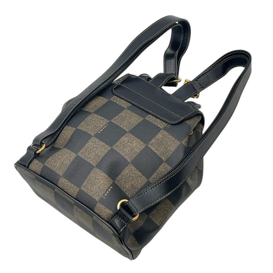 FENDI（フェンディ） リュック バッグ ペカン 市松模様 ブラウン ミニ