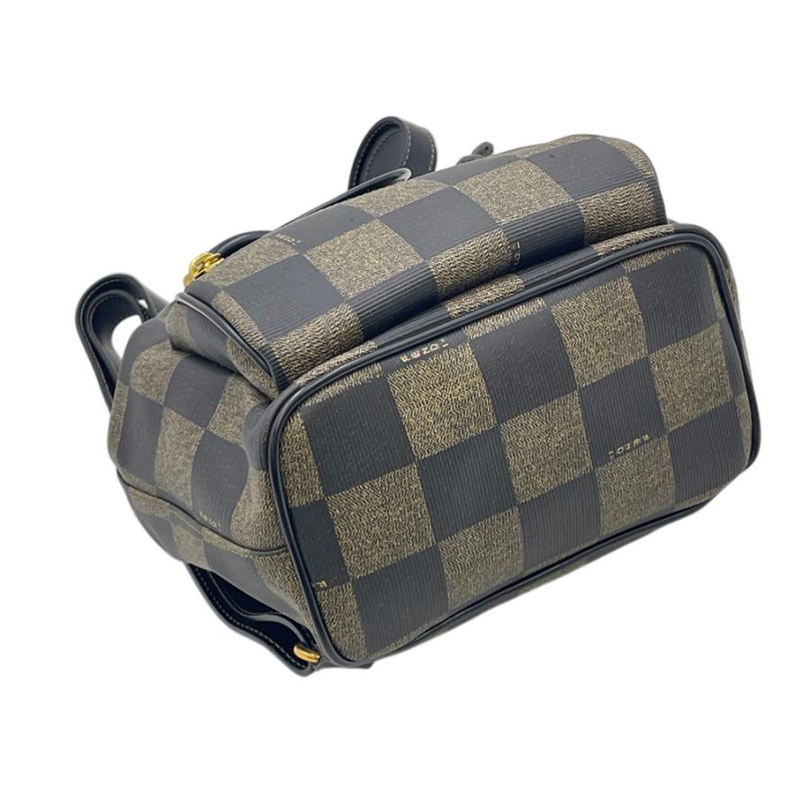 FENDI（フェンディ） リュック バッグ ペカン 市松模様 ブラウン ミニ