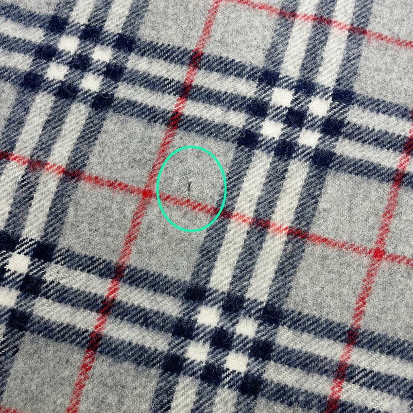BURBERRY バーバリー ウールチェックブランケット BURBERRY（バーバリー） ブランケット バーバリーチェック フリンジ