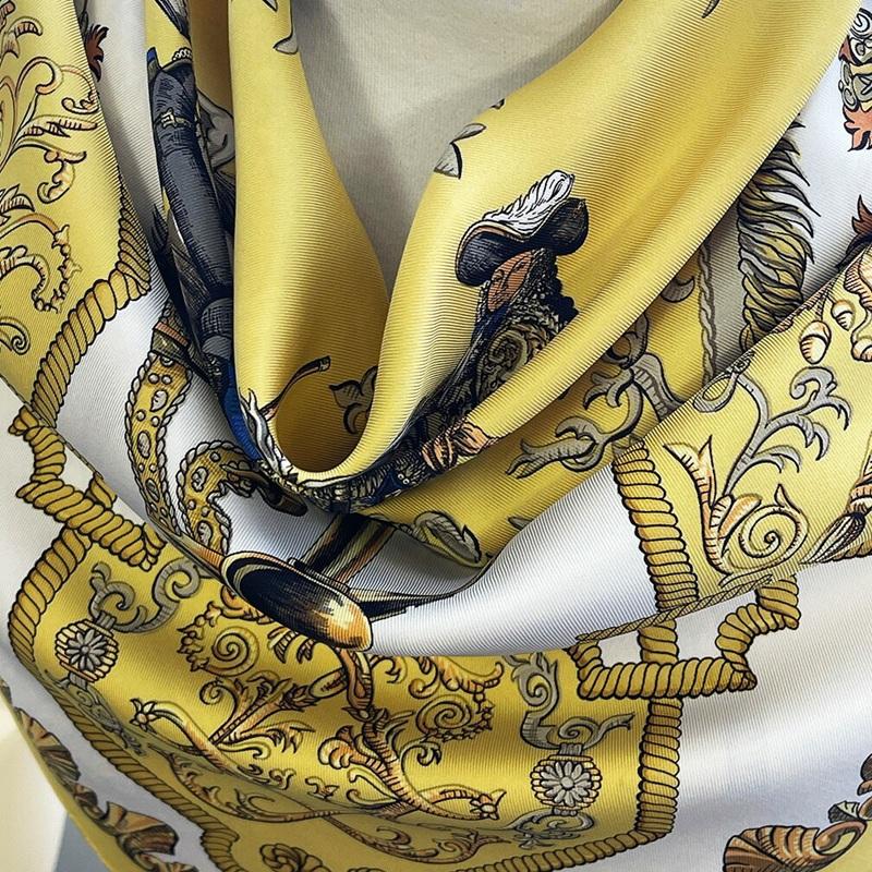 HERMES（エルメス） スカーフ カレ90 90cm シルク 100％ LVDOVICVS