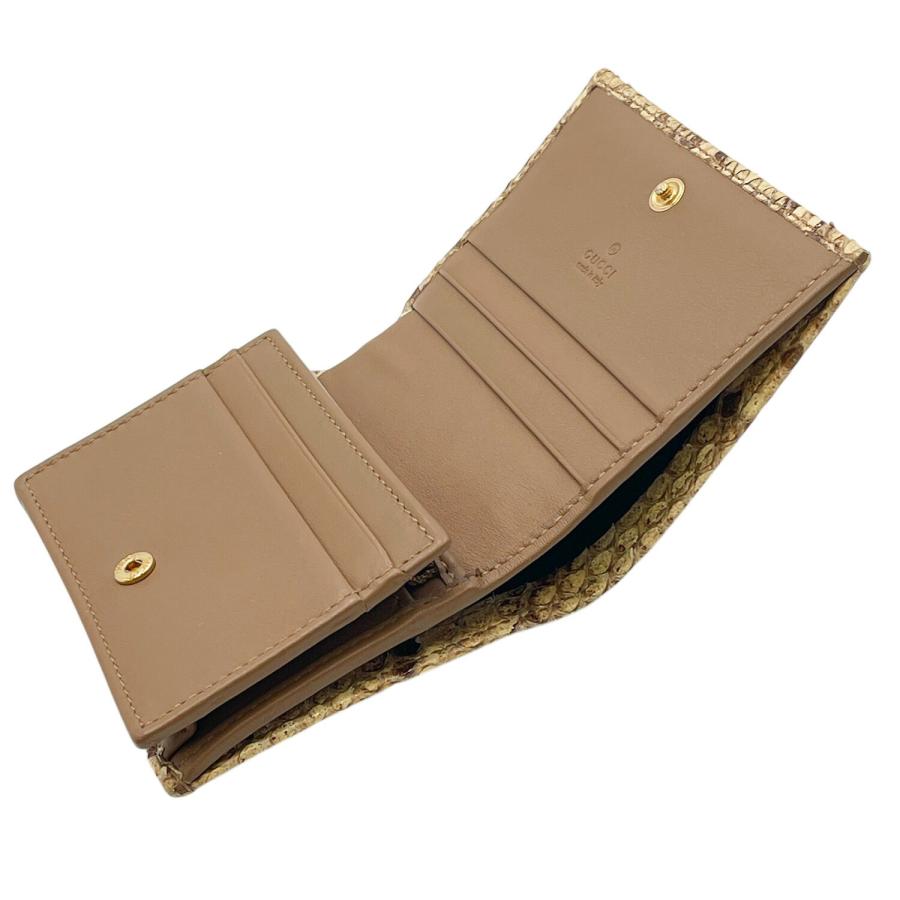 GG グッチ 二つ折り財布 GUCCI 財布 456126 GGマーモント パイソン