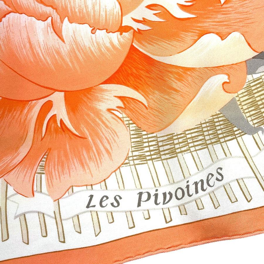HERMES カレ90 Les Pivoines 芍薬 スカーフ 【公式通販】