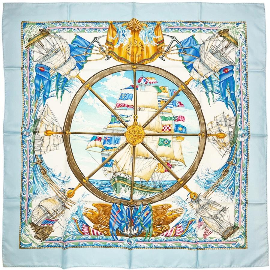 HERMES（エルメス） スカーフ カレ90 VIVE LE VENT 風よ吹け