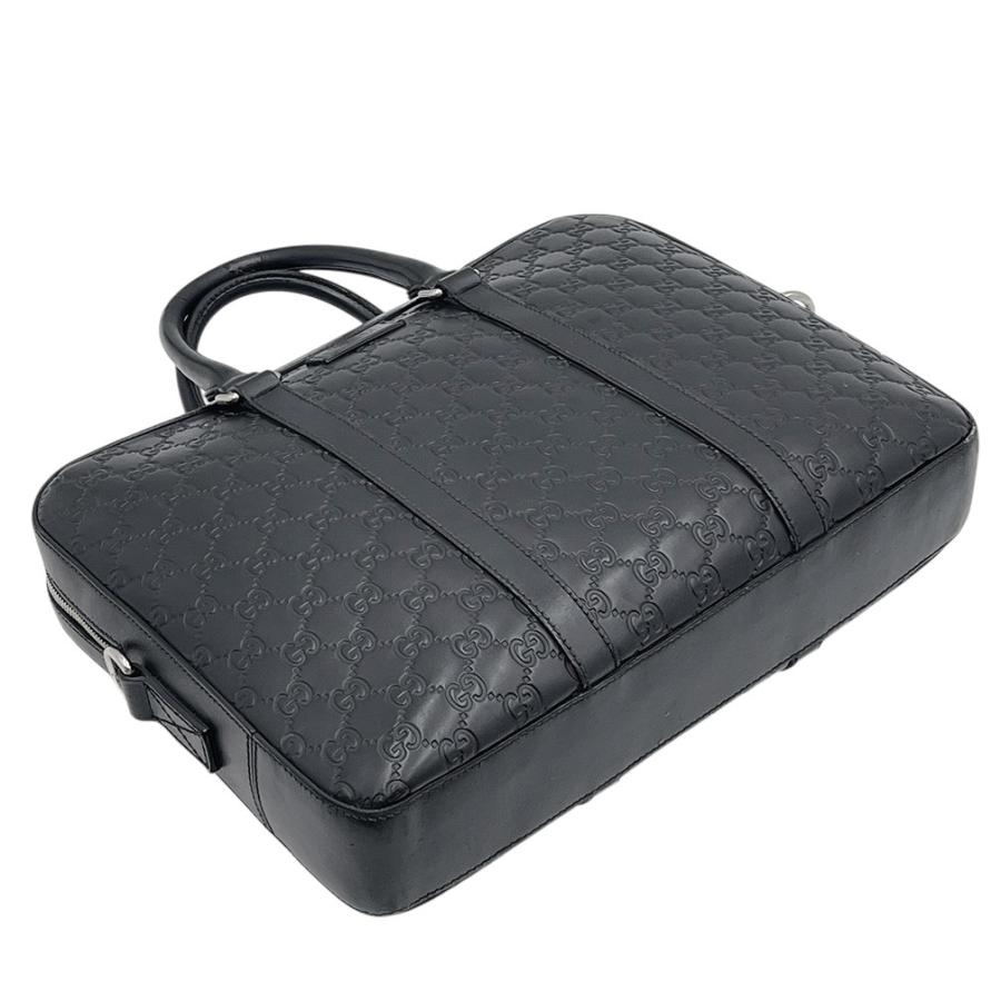 美品 GUCCI グッチ レザー ビジネス バッグ ブリーフケース A4 グッチシマ ビジネスバッグ グッチ GUCCI メンズ A4収納 ブリーフ