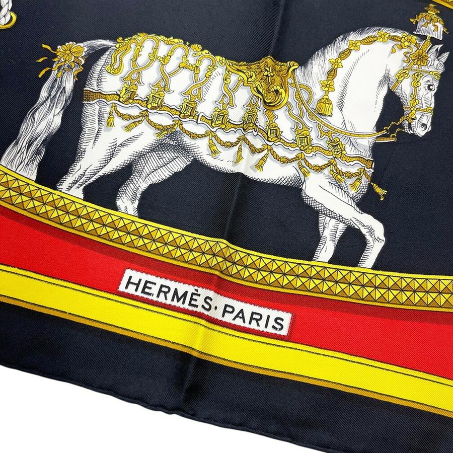 HERMES（エルメス） スカーフ カレ90 レディース レッド シルク100