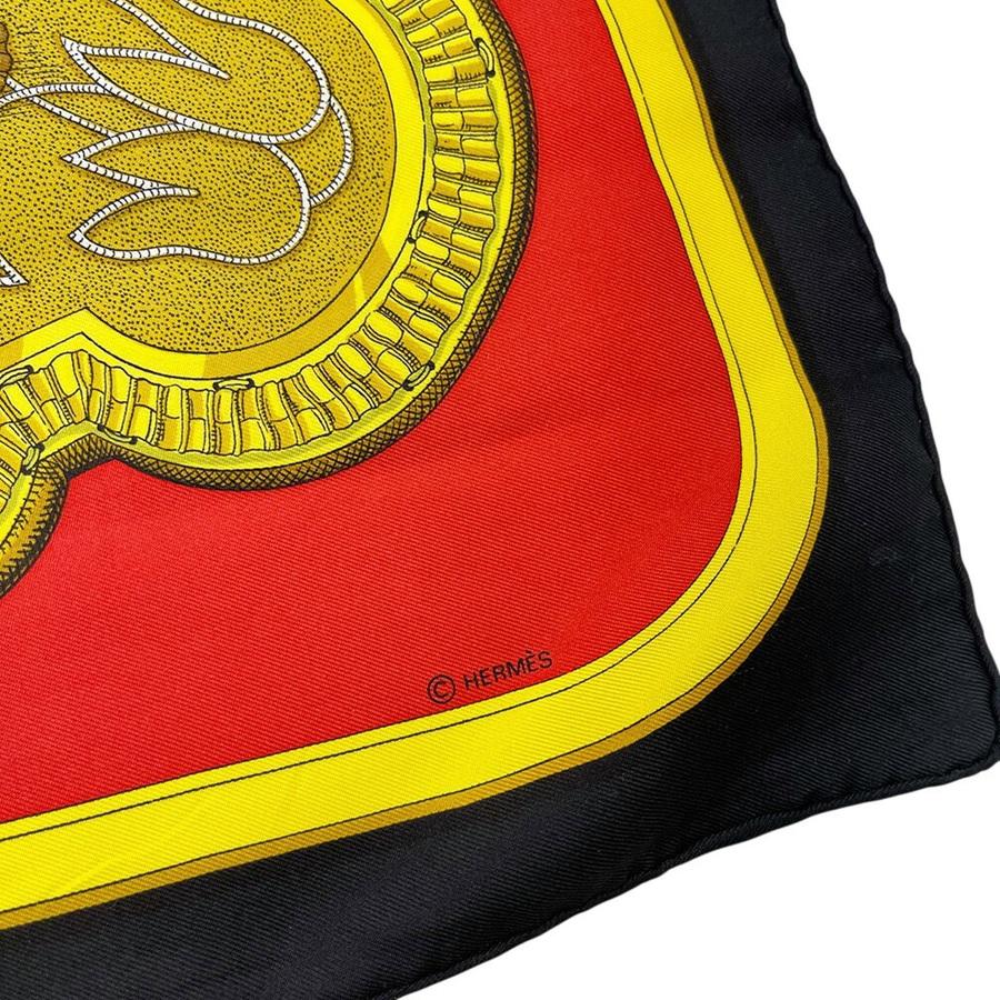 HERMES（エルメス） スカーフ カレ90 レディース レッド シルク 90cm
