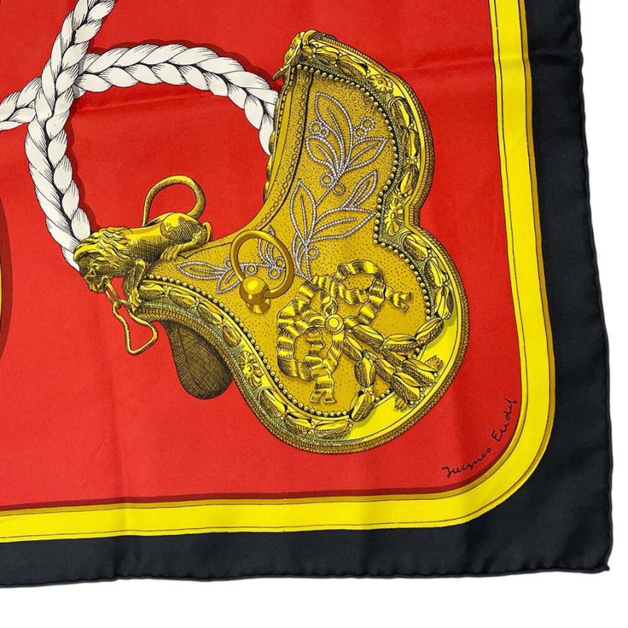 HERMES（エルメス） スカーフ カレ90 レディース レッド シルク 90cm