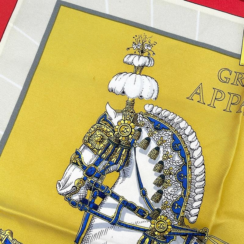 HERMES（エルメス） スカーフ カレ90 レディース レッド シルク100
