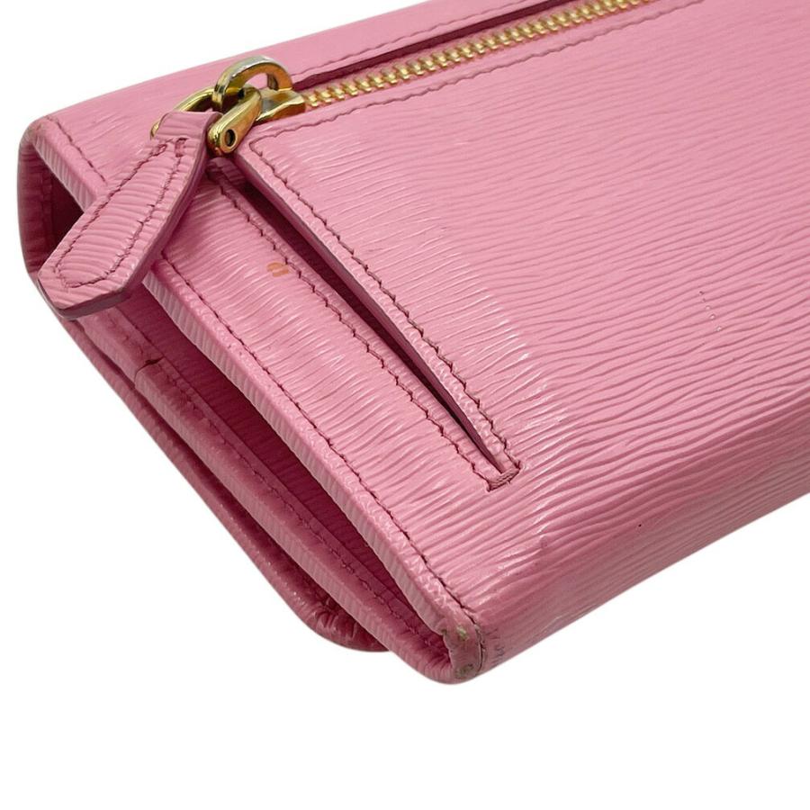 PRADA ピンク 長財布 パスケース、箱付き PRADA（プラダ） 長財布 レディース 小銭入れ付き パスケース付き