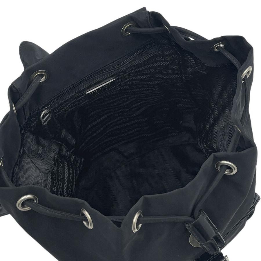 PRADA ナイロンリュック ブラック　B4650F PRADA（プラダ） リュック レディース デイパック ミディアム 巾着型