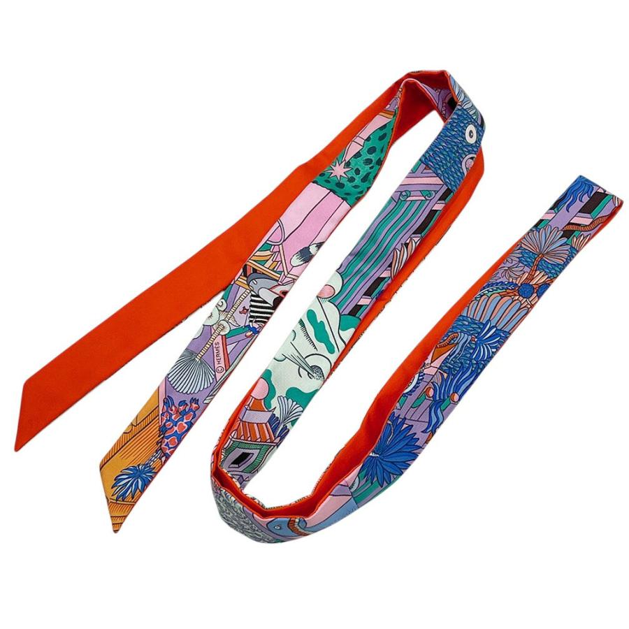 ✨極美品エルメス HERMESスカーフ ツイリー 限定価格‼️ Twilly d'Hermes 極美品 ツイリー エルメス HERMES レディース リボン