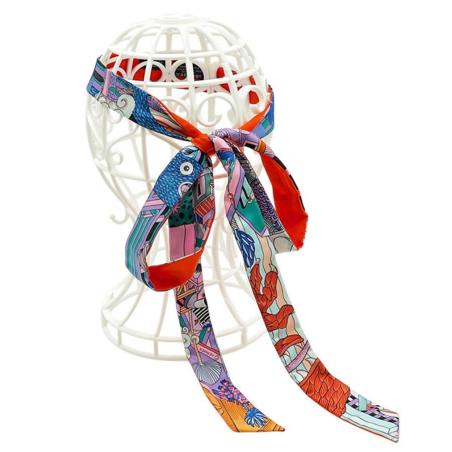 Twilly d'Hermes 極美品 ツイリー エルメス HERMES レディース リボン