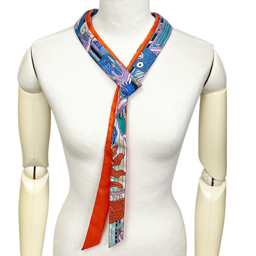 Twilly d'Hermes 極美品 ツイリー エルメス HERMES レディース リボン