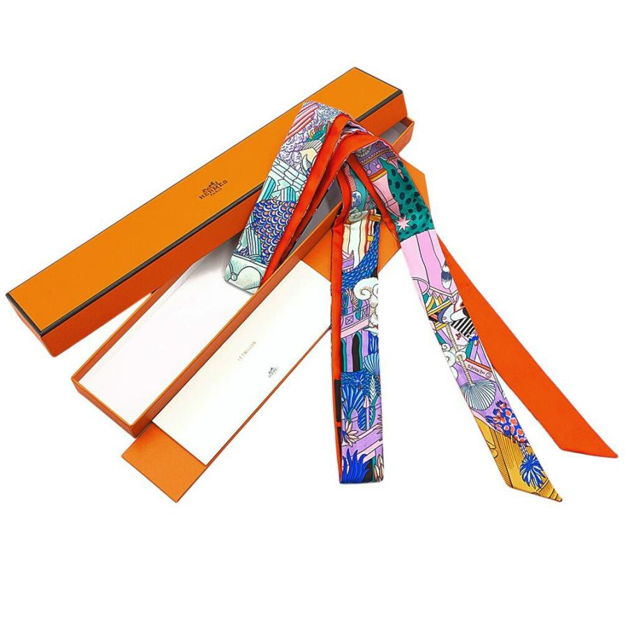 Twilly d'Hermes 極美品 ツイリー エルメス HERMES レディース リボン
