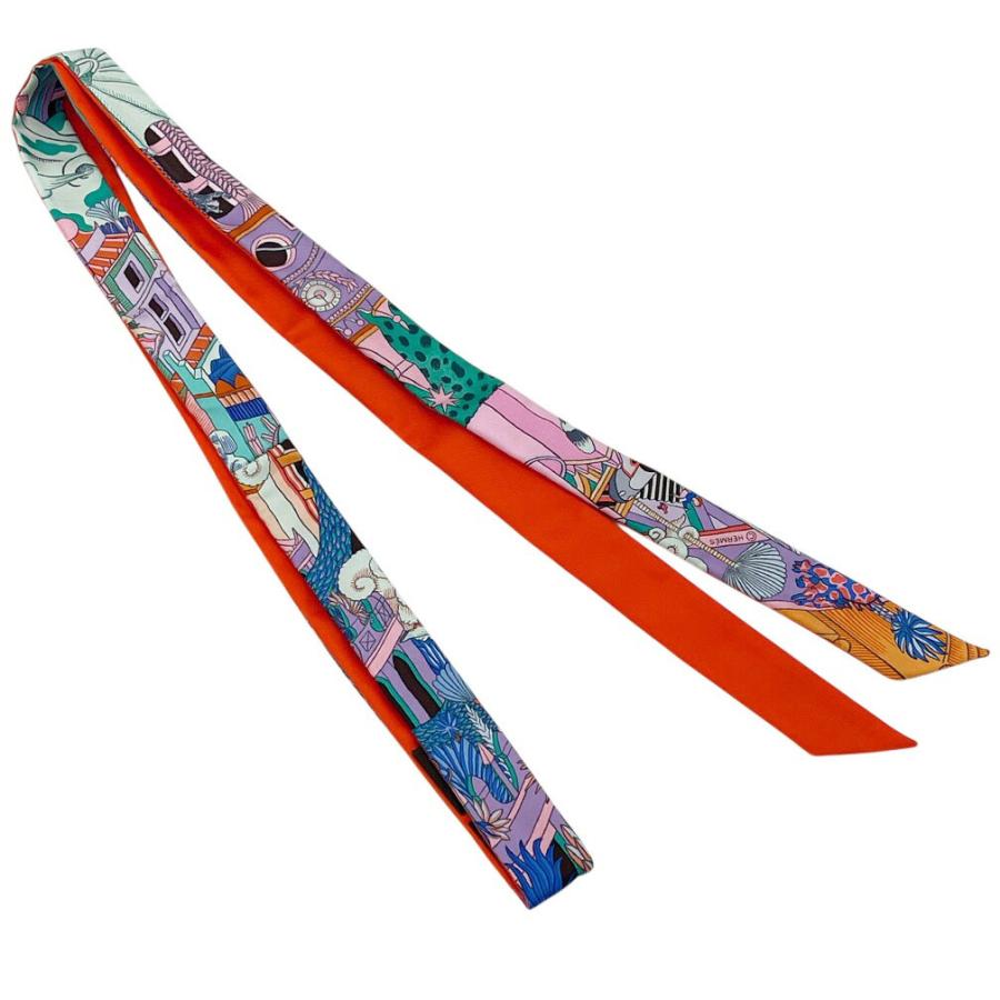 Twilly d'Hermes 極美品 ツイリー エルメス HERMES レディース リボン