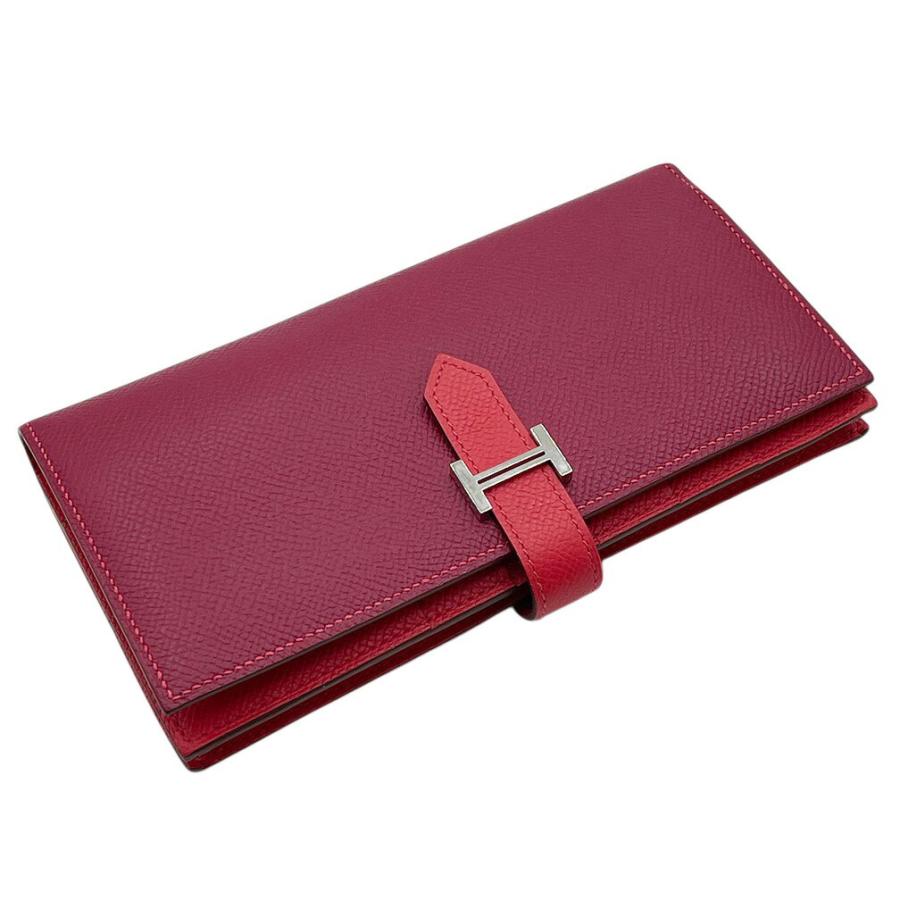 【美品】エルメス ベアンスフレ ヴォーエプソン 長財布 Bearn 美品 長財布 エルメス HERMES ベアンスフレ ヴェルソ レディース