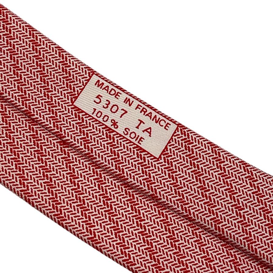 HERMES（エルメス） ネクタイ メンズ シルク ストライプ シェブロン