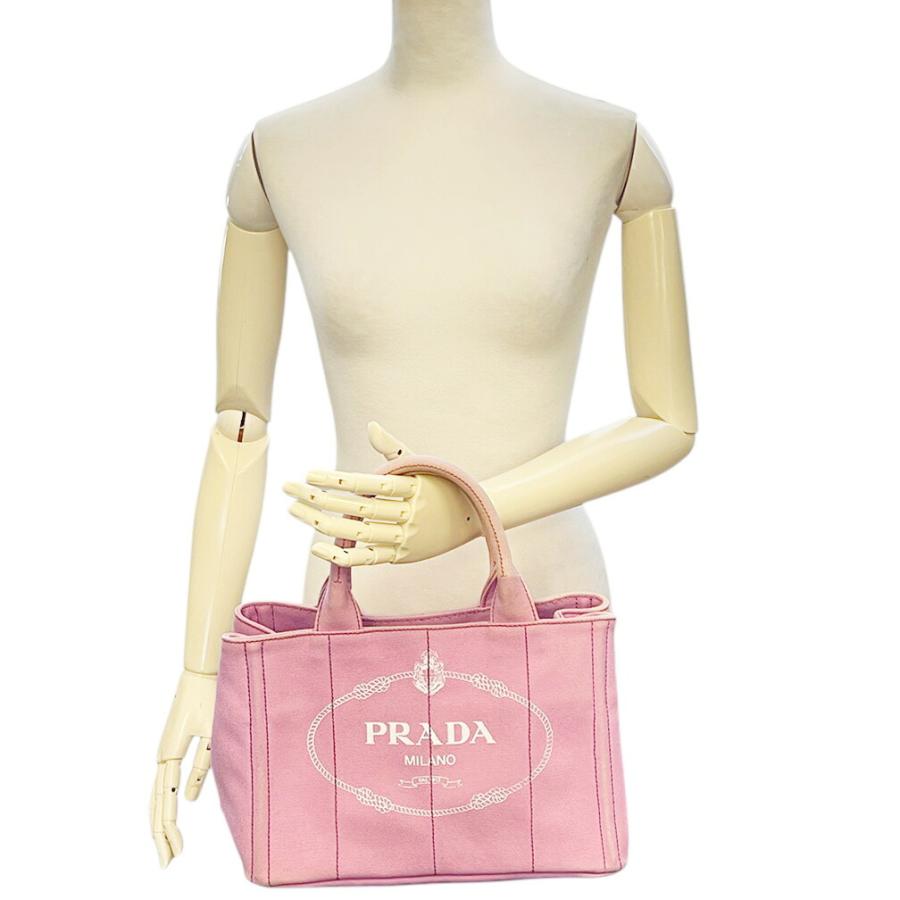CANAPA プラダ カナパ ミニ PRADA ハンドバッグ ミニトート ピンク