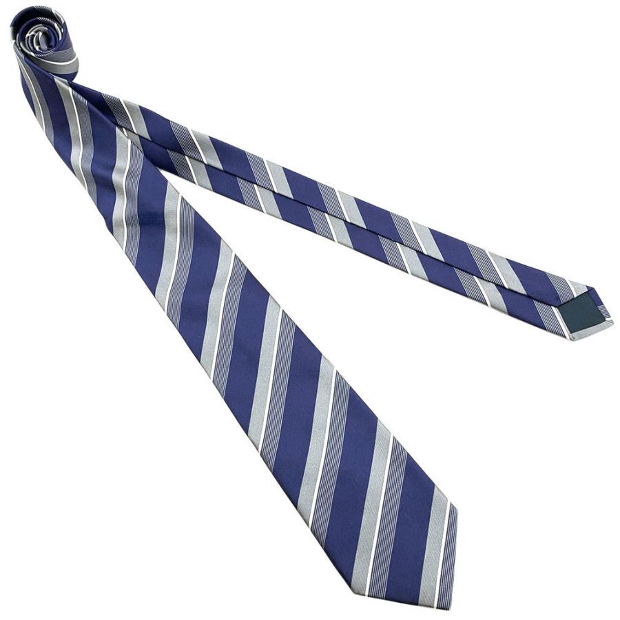 【新入荷】LANVIN　ハイブランドネクタイ　ストライプ　水色　ベージュ　メンズ LANVIN（ランバン） ブランド ネクタイ レギュラータイ ストライプ