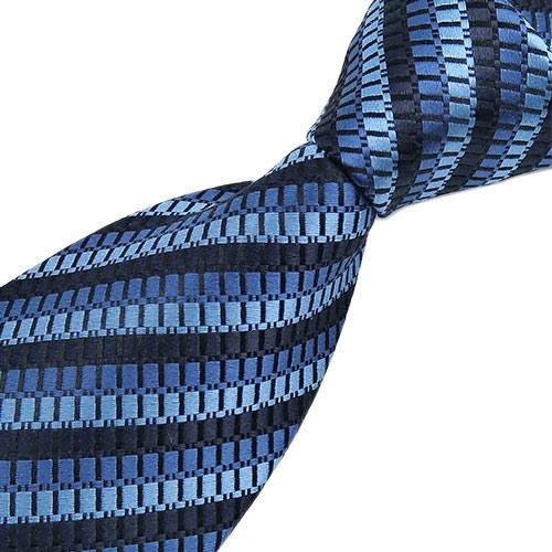 ✨美品✨エルメネジルドゼニア ネクタイ ストライプ ブルー シルク100% 高級 ゼニア ブランド ネクタイ エルメネジルド・ゼニア Zegna ストライプ