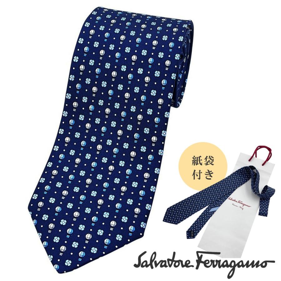 新品未使用 サルバトーレフェラガモ　メンズ ネクタイ 5本セット ビジネス FERRAGAMO（フェラガモ） 未使用 ブランド ネクタイ シルク 100