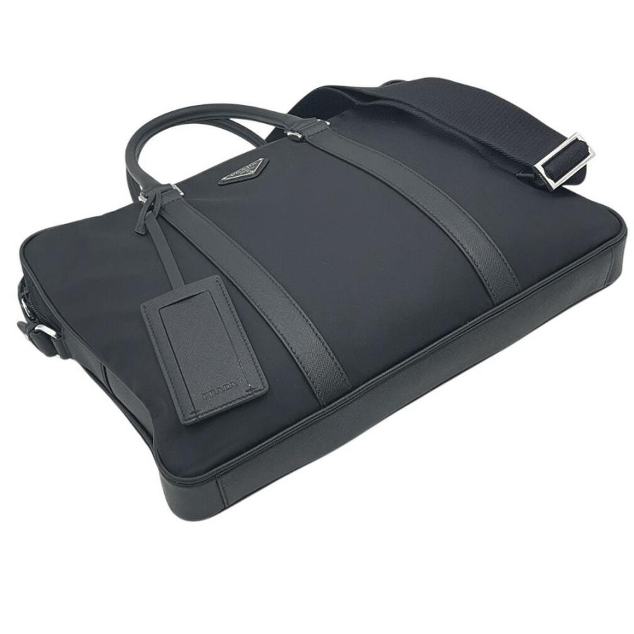 PRADA ブラック ビジネスバッグ　新品未使用 プラダ ナイロン ビジネスバッグ 2VE368 ブラック｜ブランド買取なら