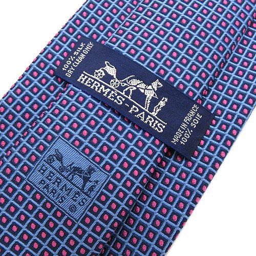 HERMES（エルメス） ブランド ネクタイ 高級 シルク 100％ ワイドタイ