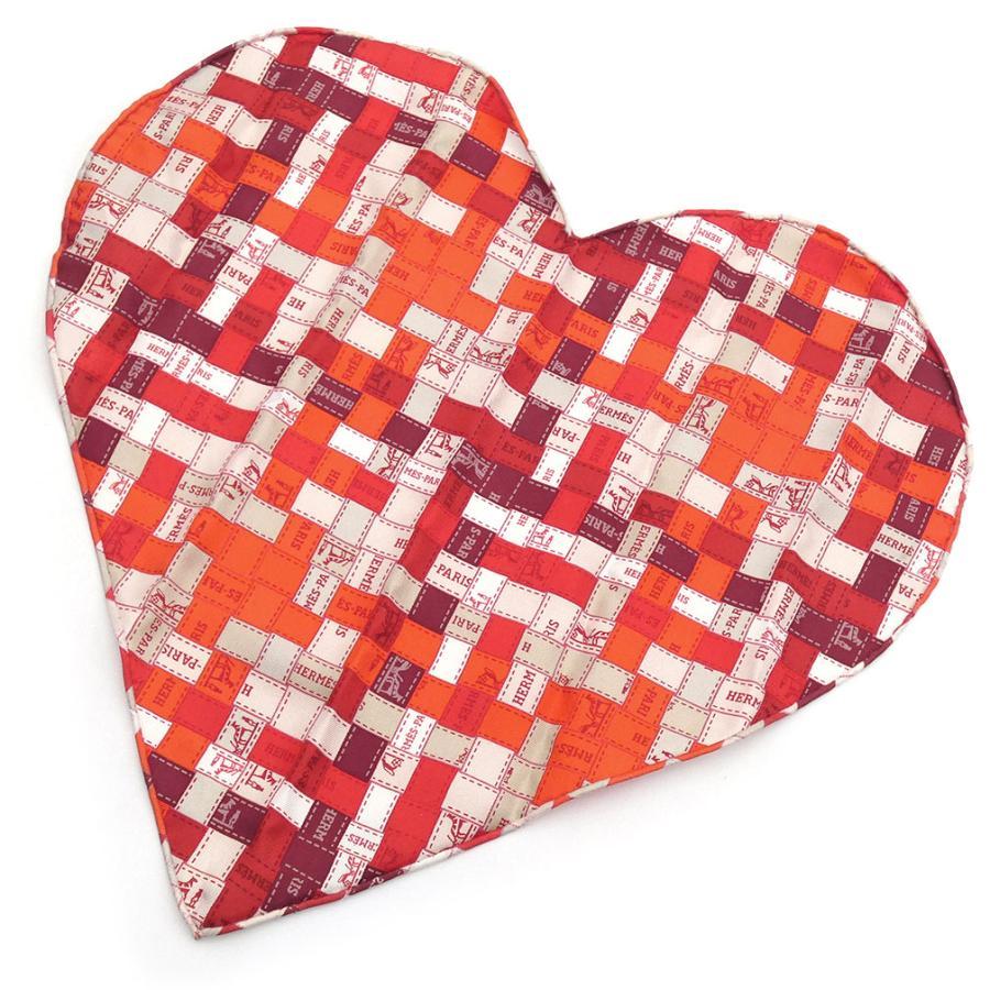極美品 エルメス スカーフ ポケットチーフ HERMES ハート型