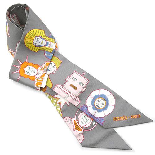 HERMES（エルメス） 極美品 スカーフ シルク ツイリー リボンスカーフ