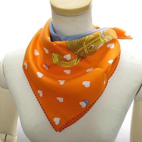 HERMES（エルメス） 極美品 スカーフ カレ カレ70 シルク 100％ TEA 