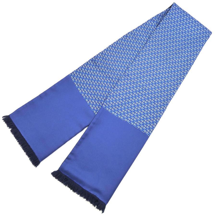 HERMES（エルメス） 美品 マフラー シルク アンゴラ フリンジ