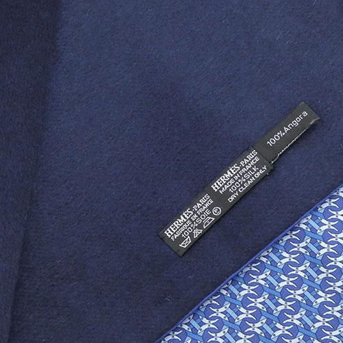 HERMES（エルメス） 美品 マフラー シルク アンゴラ フリンジ