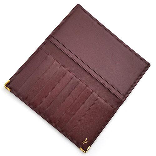 Cartier（カルティエ） 美品 長財布 札入れ 財布 レザー マストライン